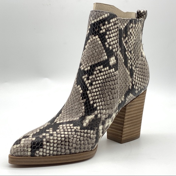 Marc Fisher LTD Alva Pointy Toe Snake Printe Women's Bootie - Picture 4 of 15
